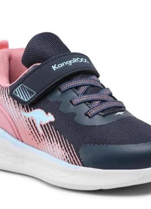 Кросівки кросовки снікерси дитячі kangaroos темно-сині/рожеві р.33