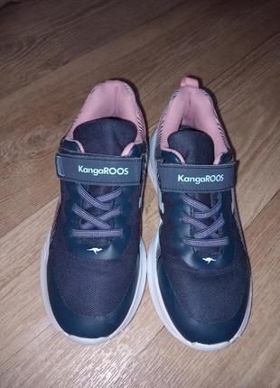 Кросівки кросовки снікерси дитячі kangaroos темно-сині/рожеві р.334 фото