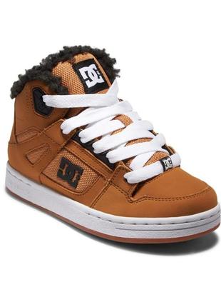 Утепленные хайтопы, высокие кроссовки dc shoes, 100% оригинал1 фото