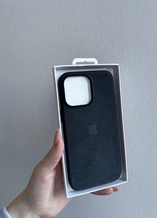 Чохол для iphone 15 pro max finewoven case with magsafe black (mt4v3zm/a)4 фото