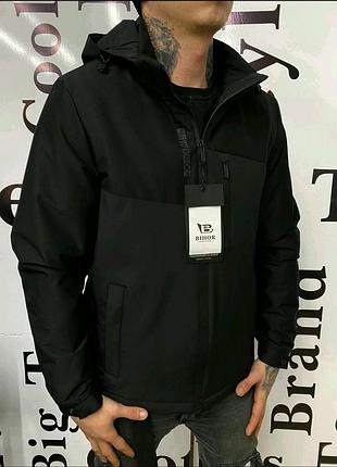 Куртка чоловіча bihor демісезонна 48-58 арт.1663, темно-синій, 5xl, 58