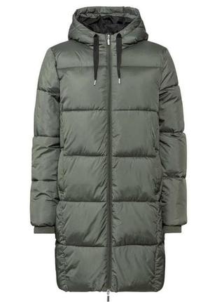 Женское стеганое пальто esmara водоотталкивающее с капюшоном размер s