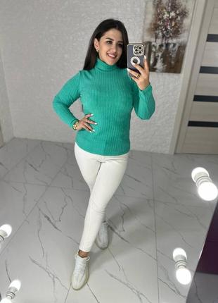 Женский ангоровый гольф цвета7 фото