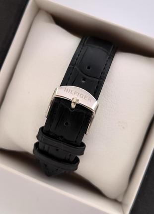Супер качественные мужские часы черного цвета с антибликовым покрытием стекла4 фото