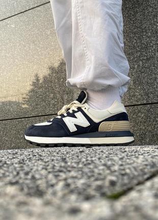 Хит продажи new balance 574 legacy blue/white7 фото