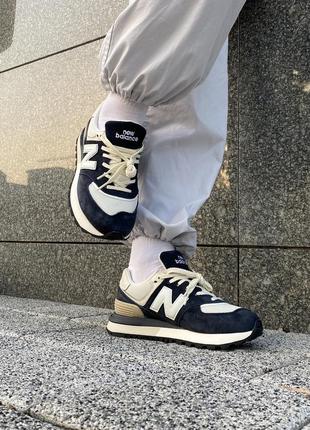 Хит продажи new balance 574 legacy blue/white4 фото