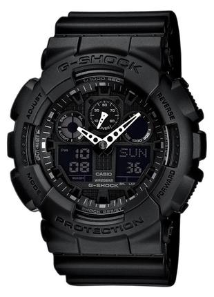 Casio g-shock ga100-1a1 часы оригинал черный мужской