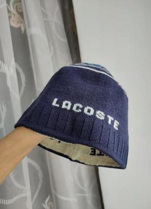 Шапка lacoste оригинал винтажная шапка lacoste vintage 55-60