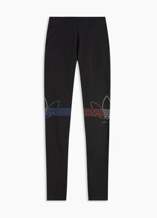 Спортивное лосины adicolor tricolor gn2867 черный slim fit р.m4 фото