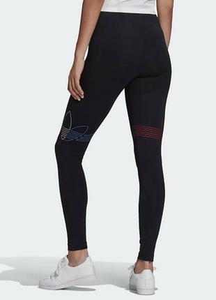 Спортивное лосины adicolor tricolor gn2867 черный slim fit р.m6 фото