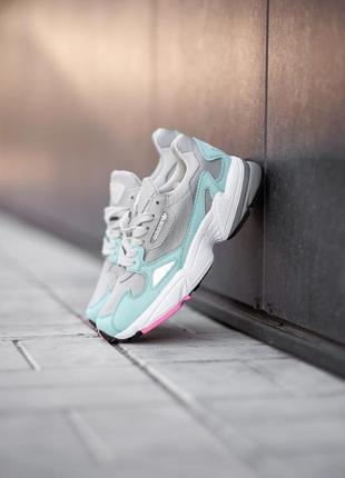 Кроссовки all adidas falcon white2 фото