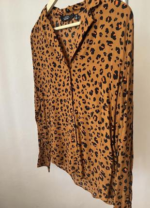 Леопардовая рубашка вискоза