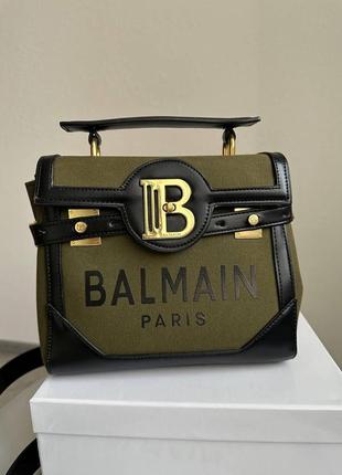 Сумка жіноча balmain натуральна шкіра/текстиль