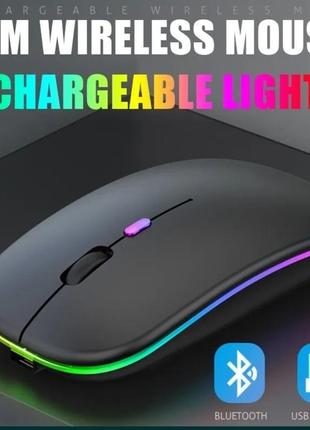 Акумуляторна безшумна бездротова мишка usb 2,4ghz