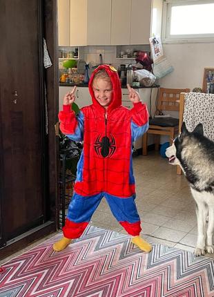 Кигуруми спайдермен 146-158 см люлина паук костюм5 фото