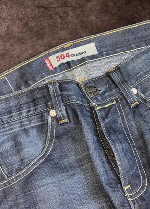 Джинси levi’s 504 straight оригінал сині1 фото