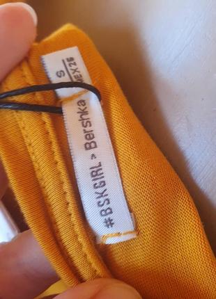 Горчичная/охра кофта/джемпер в стиле бохо s bershka 9