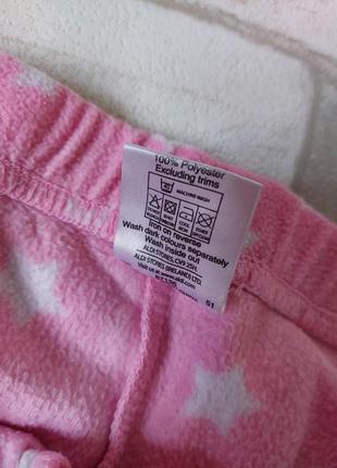 Пижама на флисе женская розовая со звездами avenue8 фото
