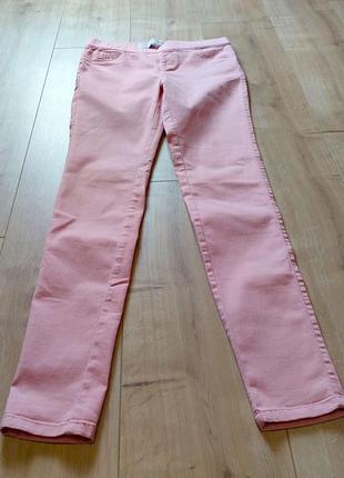 Удобные розовые джинсы скинни4 фото