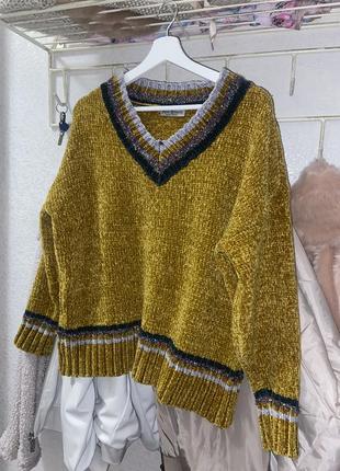 Горчичный свитер2 фото