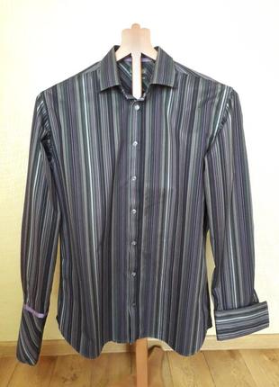 Мужская рубашка манжет под запонку