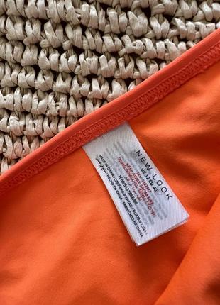 Яркие оранжевый плавки низ от купальника на завязках3 фото