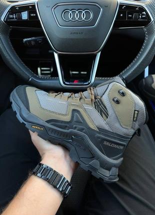 Треккинговые мужские ботинки salomon quest element 97x gore-tex black sand