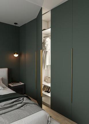 Ручка gtv hexa 1200 мм структурное светлое золото