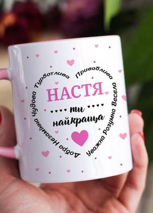 Іменна чашка для дівчинки мами подруги