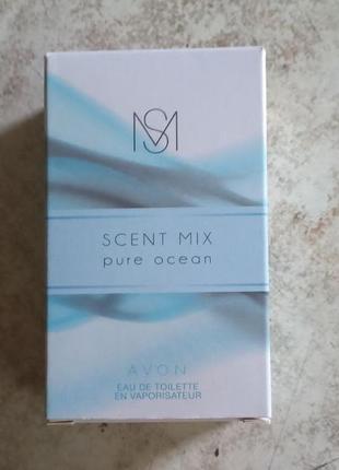 Туалетна вода avon scent mix pure ocean