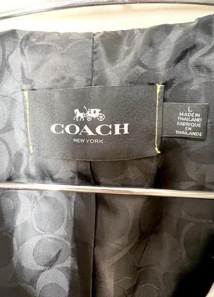 Женское пальто премиального бренда coach new york size l