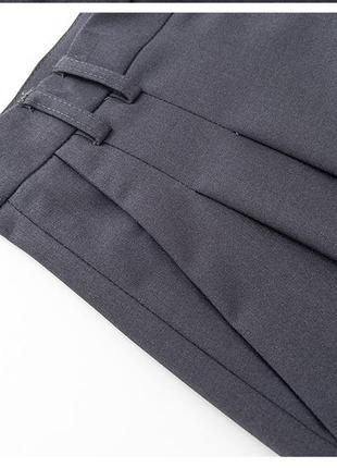 Новые серые прямые брюки корейского нишевого бренда3 фото