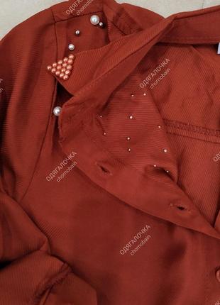 Сорочка укорочена, сорочка з перлинами4 фото