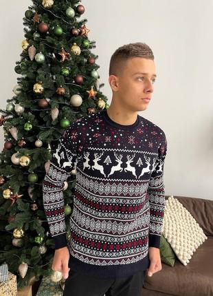 Новорічні светри для чоловіків та жінок2 фото