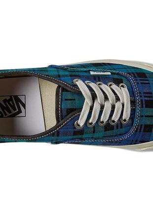 Новые кеды vans authentic (вансы тартан deep jade) с европы 9us-10.5us (27cm-28.5cm) 4