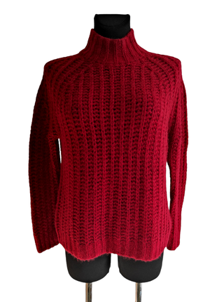 Новий цікавий светр кольору смородини із кашеміру та шовку!2 фото