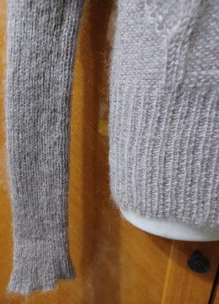 Брендовий  60% мохер  теплий пухнастий  светр  гольф  р.m від h&m6 фото