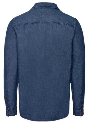 Мужская джинсовая рубашка livergy® размер s m