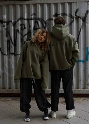Худи оверсайз хаки оливка 3