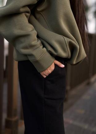 Худи оверсайз хаки оливка 7