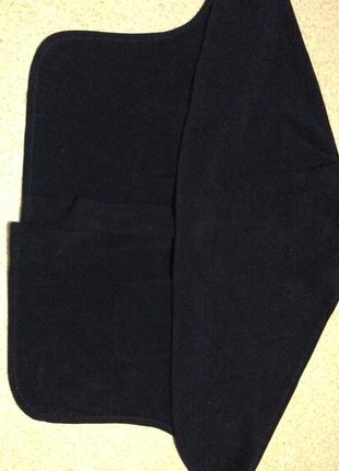 Накидка-куртка р.54-60 демисезонная флисовая женская5 фото