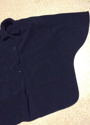Накидка-куртка р.54-60 демисезонная флисовая женская3 фото