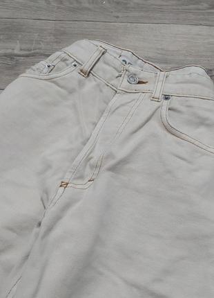 Бежевые джинсы бойфренды высокая посадка2 фото