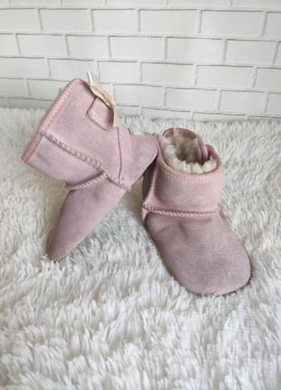 Первые ugg для принцессы) замшевые сапожки, овчина5 фото