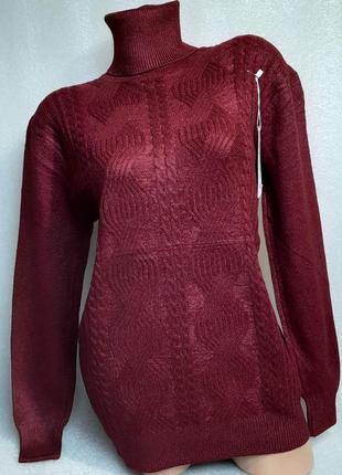 52-56 р. женский теплый свитер большой размер1 фото