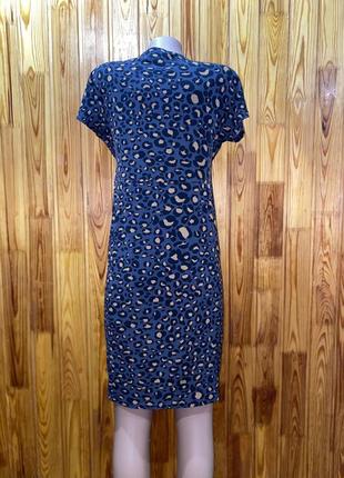 Сіра сукня ,леопардовий принт,сукні для вагітних2 фото