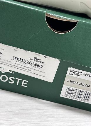 Кожаные кеды lacoste 383 фото