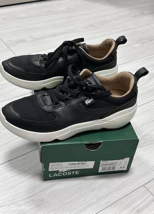 Кожаные кеды lacoste 381 фото