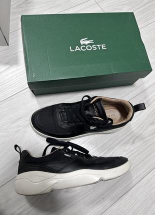 Кожаные кеды lacoste 386 фото