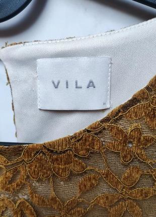 Шикарная базовая горчичная блуза vila2 фото